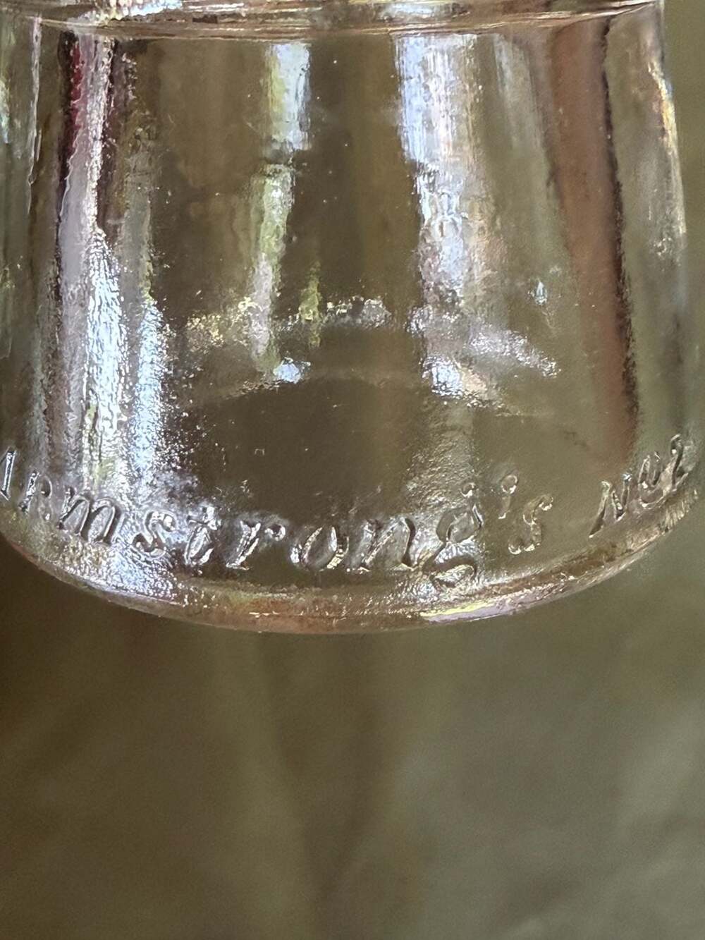 Vintage Armstrong's No. 2 Clear Glass Electrical Insulator - Picture 5 of 11